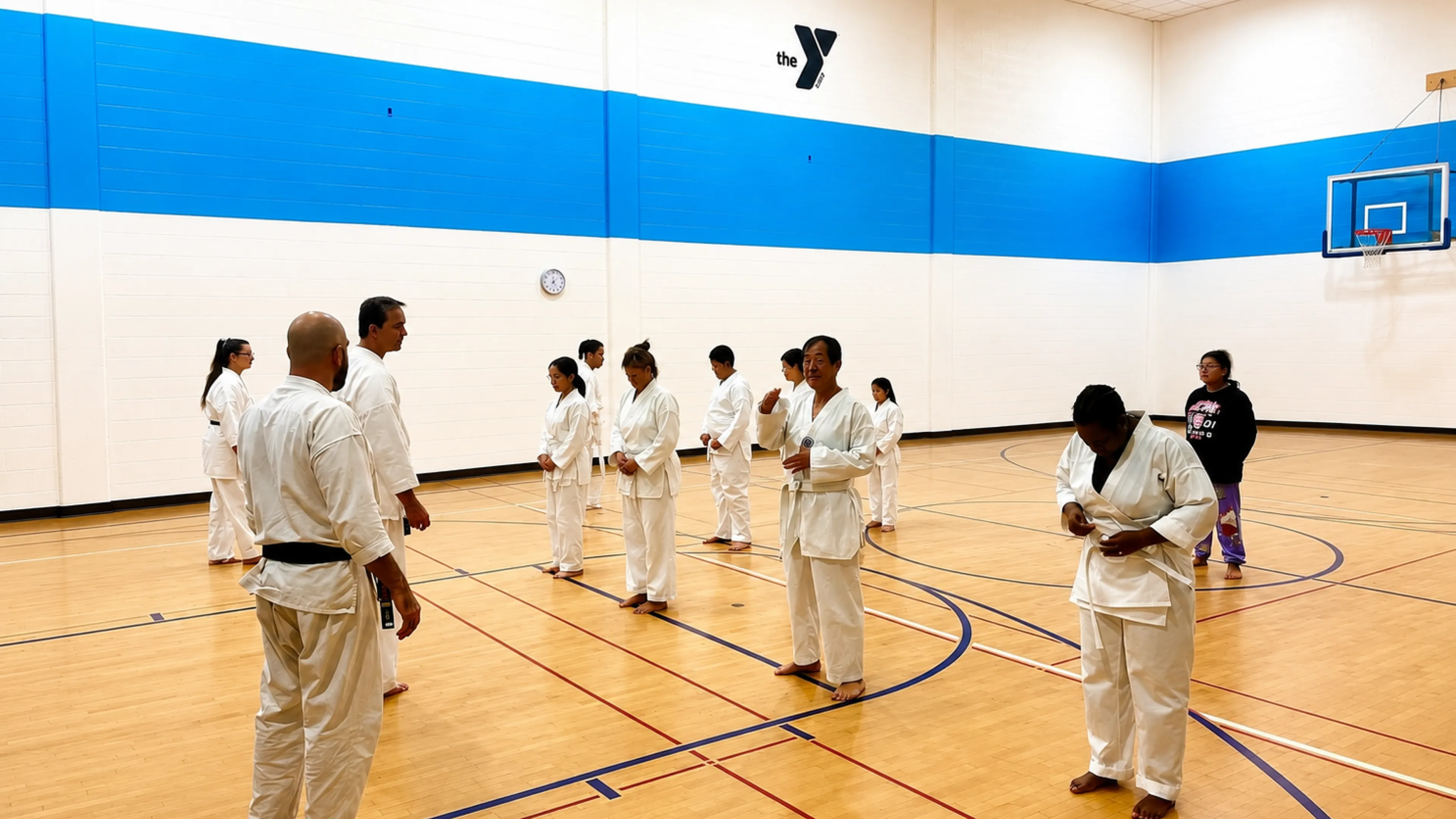 adults in karate class