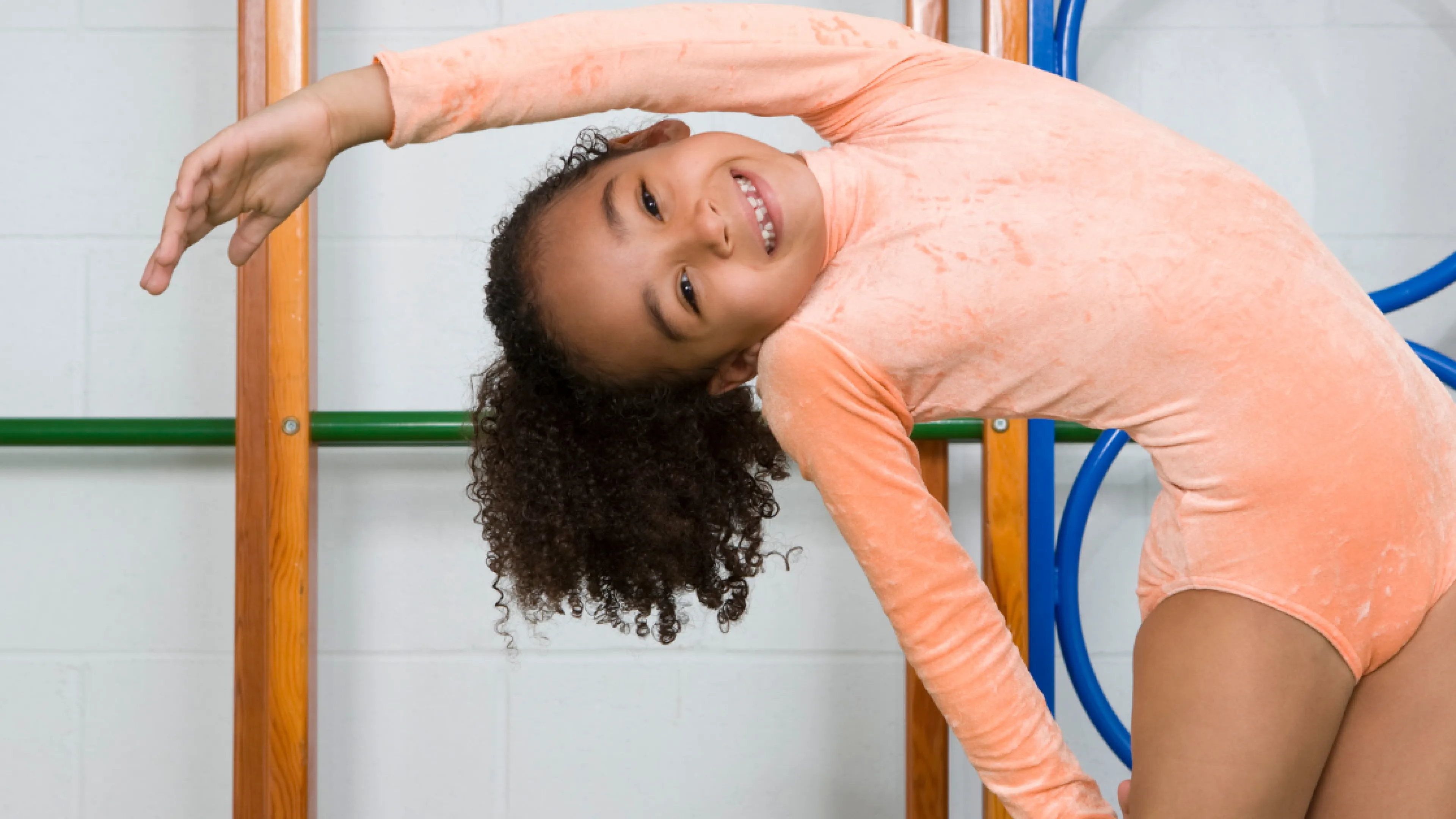 gymnast stretching