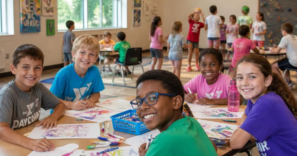 Group of kids doing activities